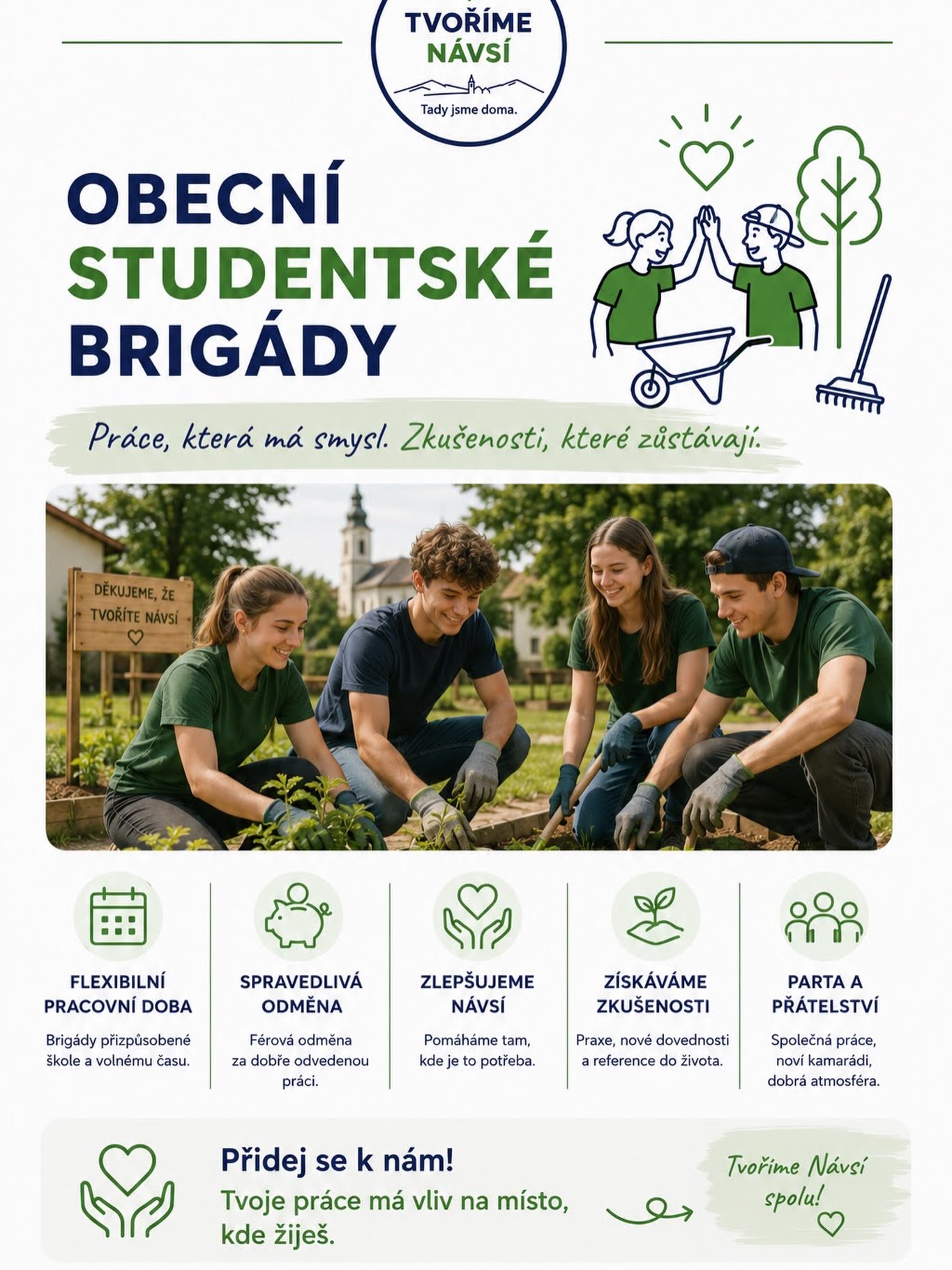 Obecní studentské brigády